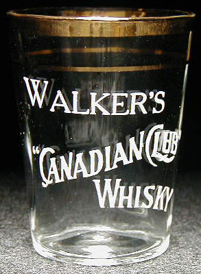 Walker's Canadian Club shot glass
