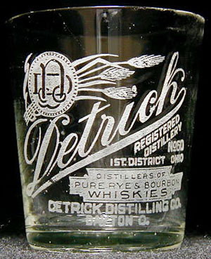 Detrick Distilling Co. shot glass